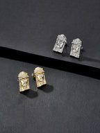Relief Face Stud Earrings