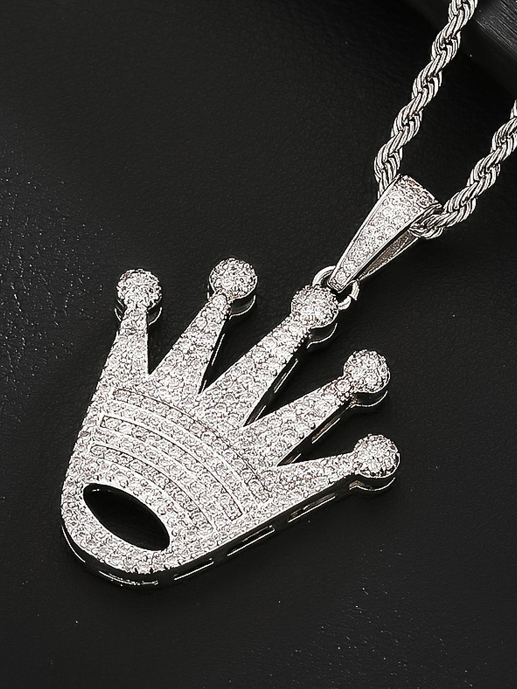 Iced Crown Pendant