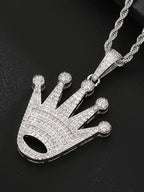 Iced Crown Pendant