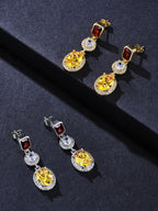 Classic Iced CZ Stud Earrings