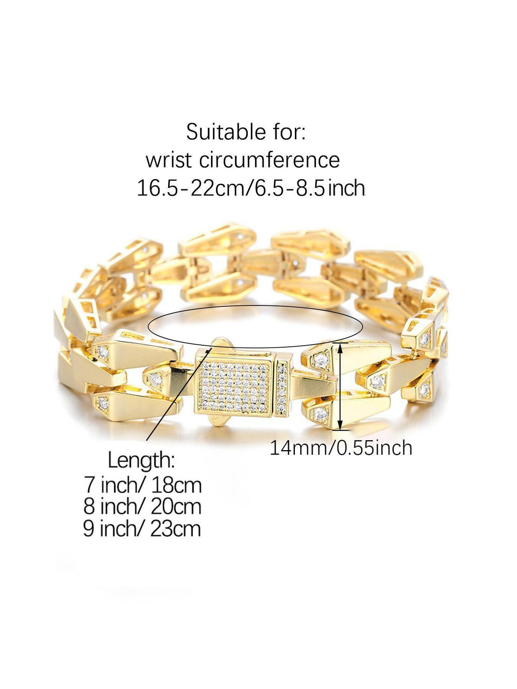 Drip Link CZ Bracelet