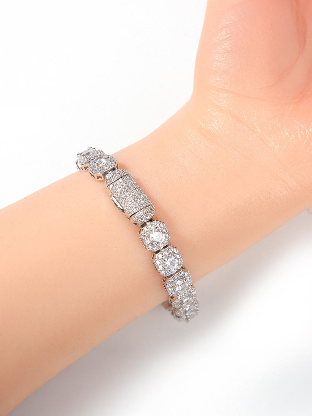 9mm Sugar Cube CZ Bracelet
