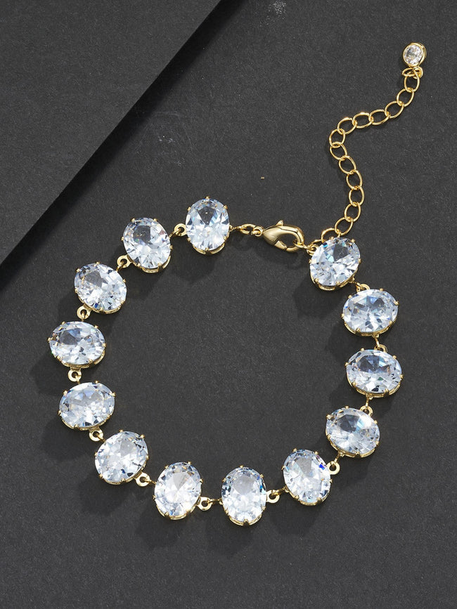 Mixed Shape CZ Bracelet Hover Image