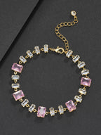 Pink Baguette Bracelet
