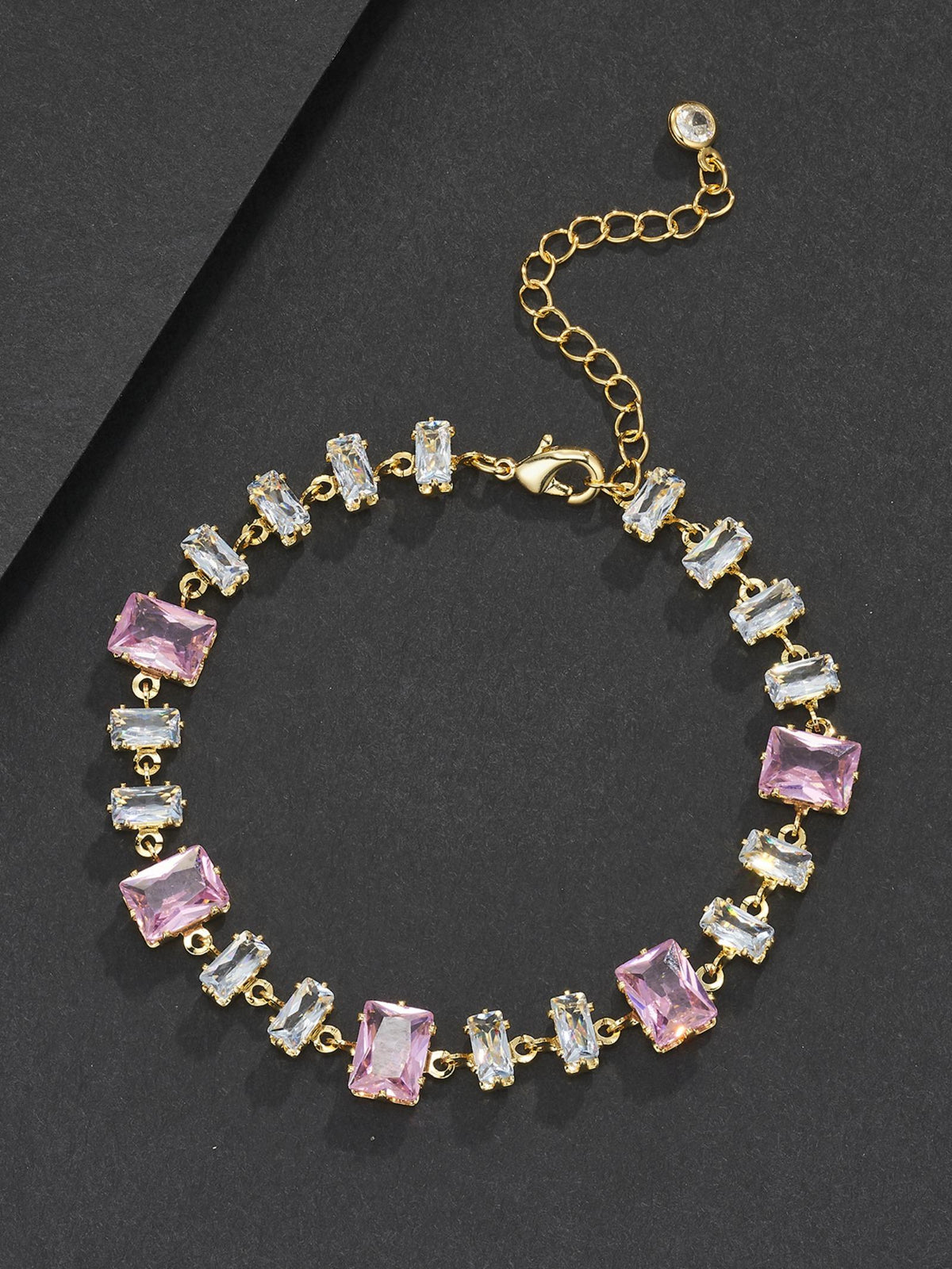 Pink Baguette Bracelet
