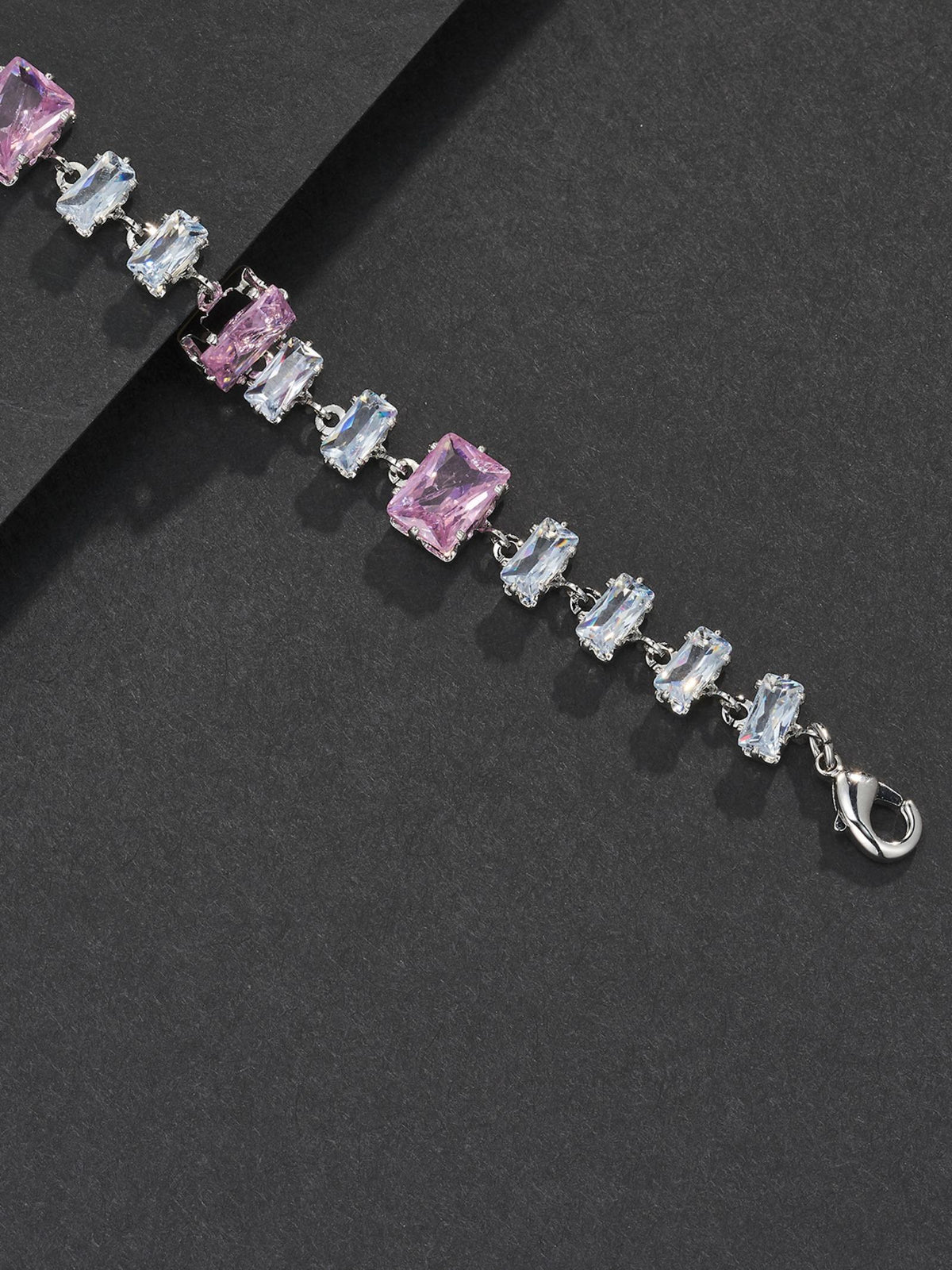 Pink Baguette Bracelet