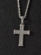 Claw Set Cross Pendant