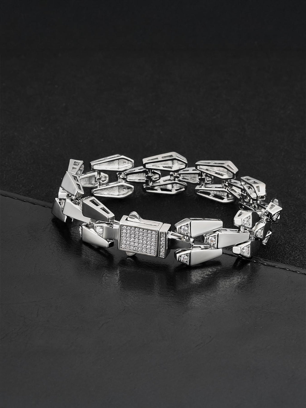 Drip Link CZ Bracelet