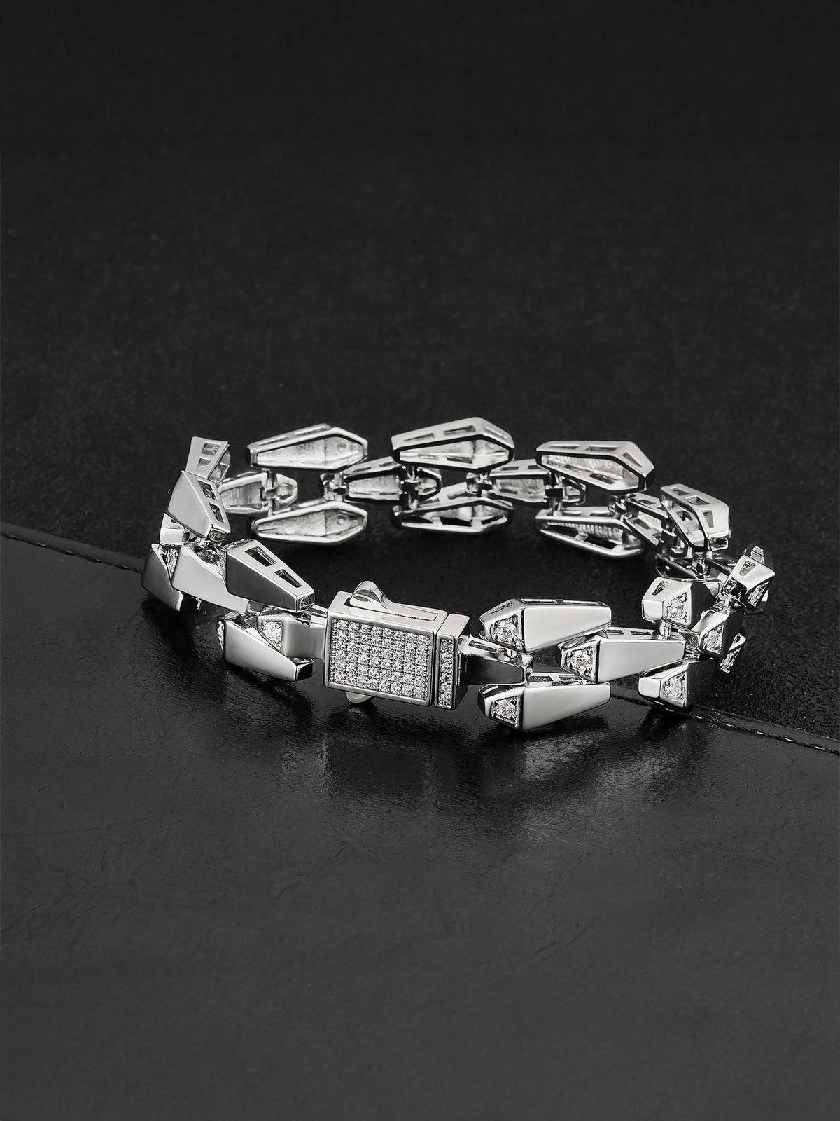 Drip Link CZ Bracelet