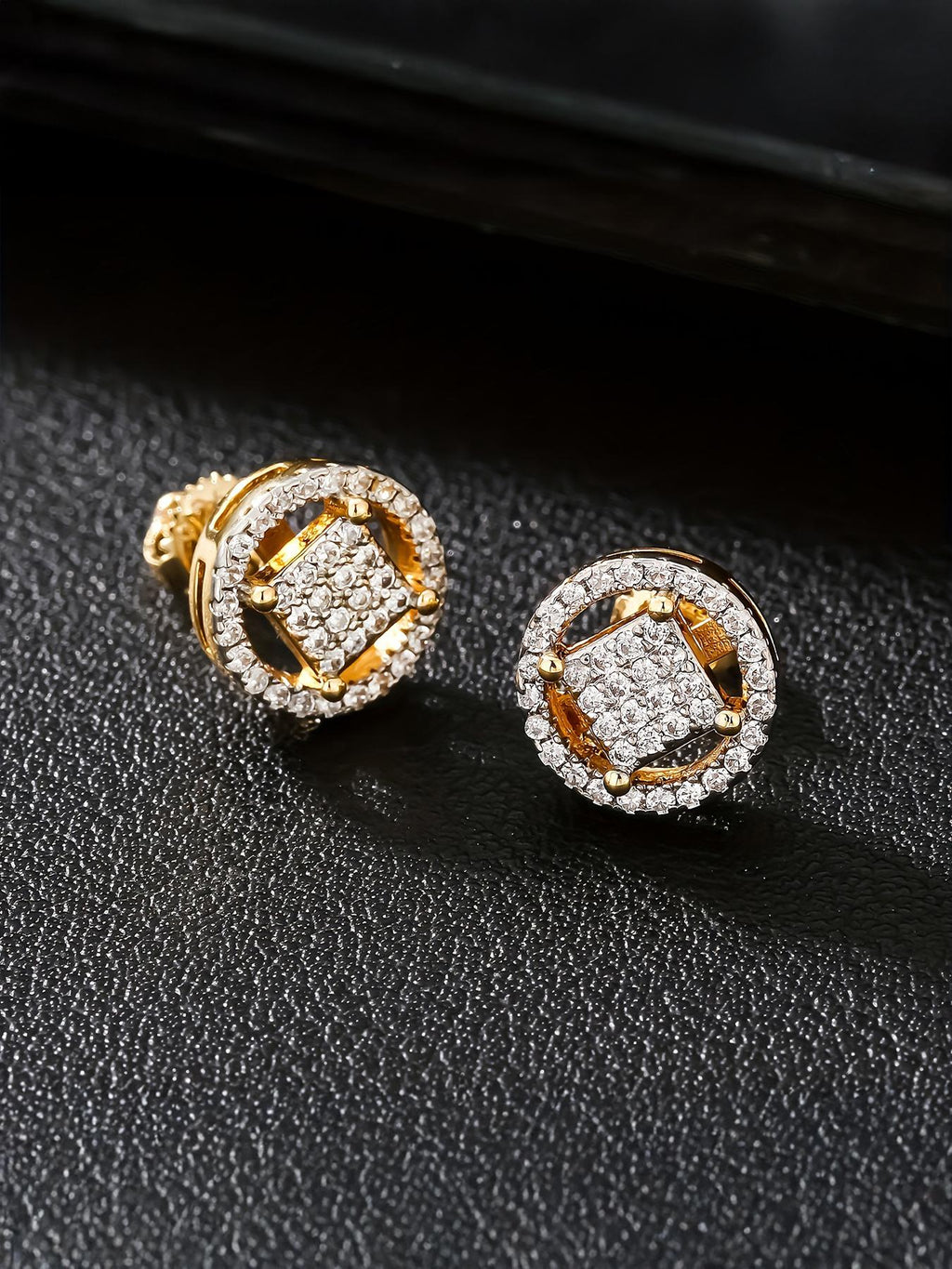 Openwork Flower Stud Earrings
