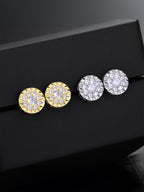 Classic Round CZ Stud Earring Set