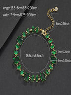 Green Baguette Bracelet
