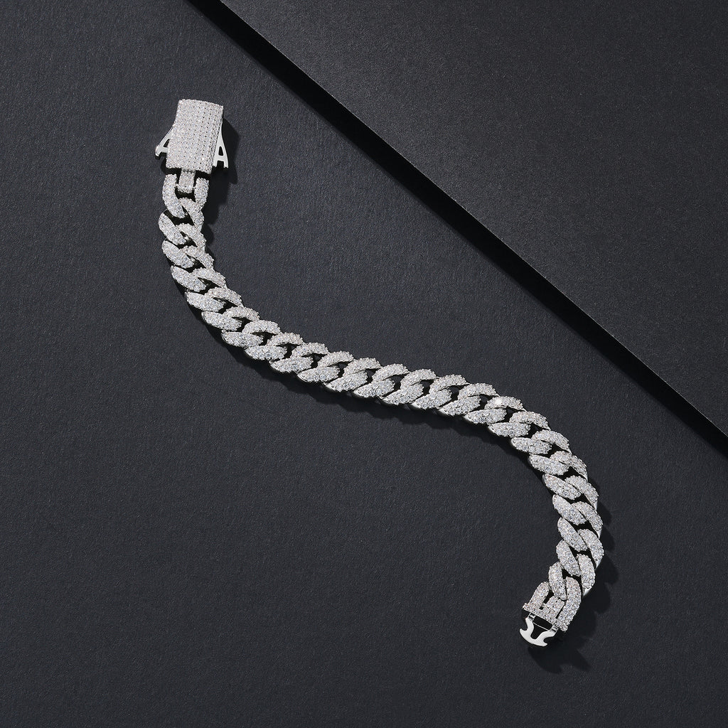 10mm Mid-Width CZ Iced Miami Cuban Bracelet