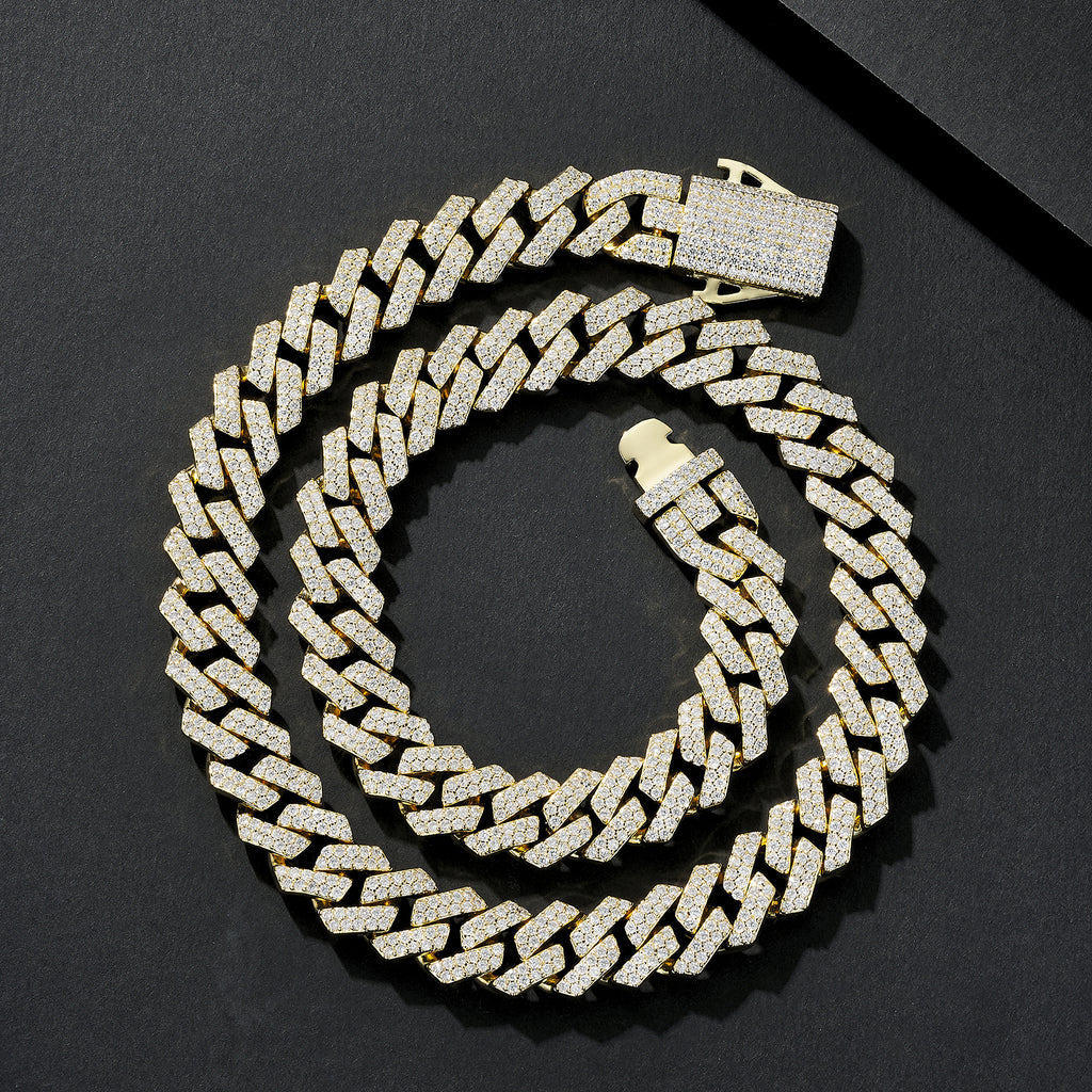 12mm Full‑CZ Iced‑Out Miami Cuban