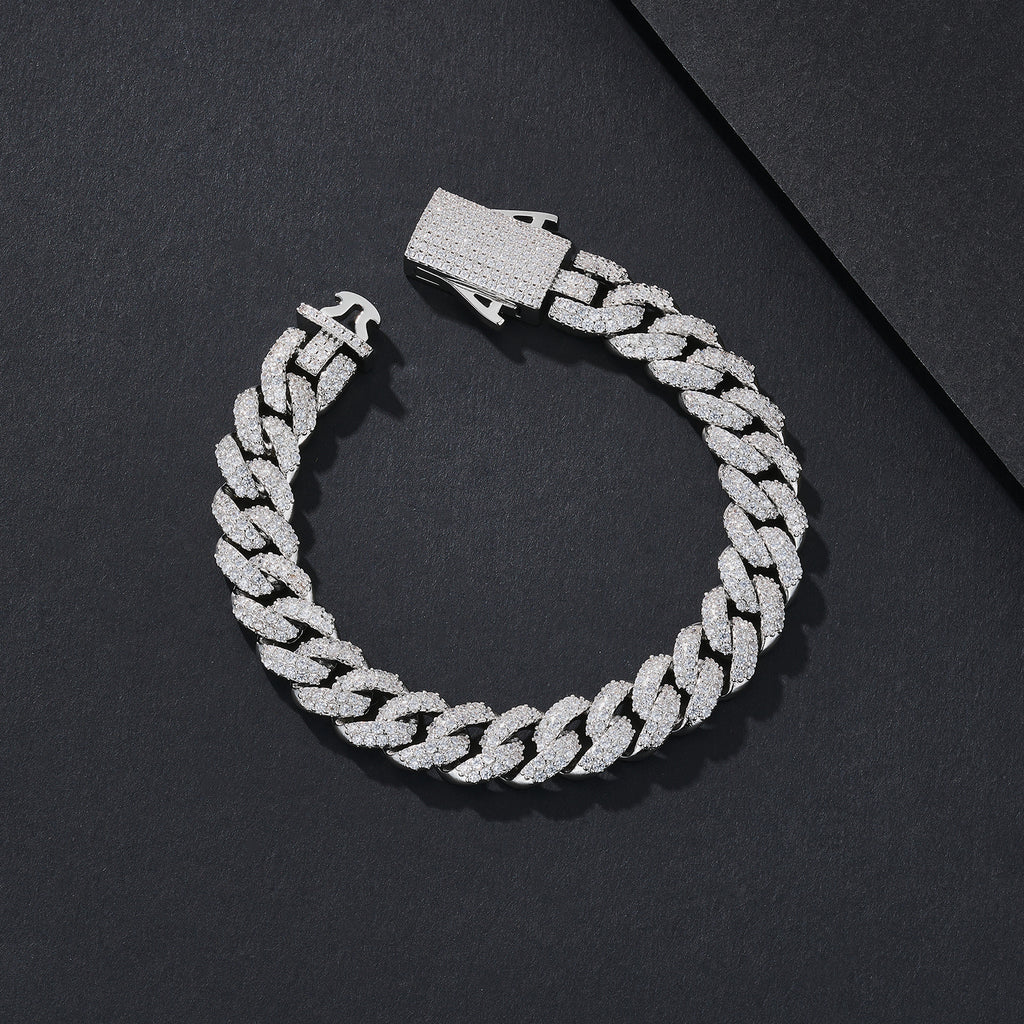 10mm Mid-Width CZ Iced Miami Cuban Bracelet