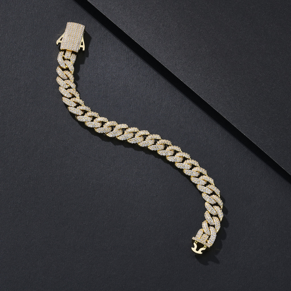 10mm Mid-Width CZ Iced Miami Cuban Bracelet