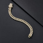 10mm Mid-Width CZ Iced Miami Cuban Bracelet