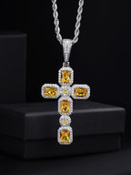 Sugar Cube Cross Pendant