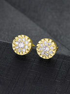 Classic Round CZ Stud Earring Set