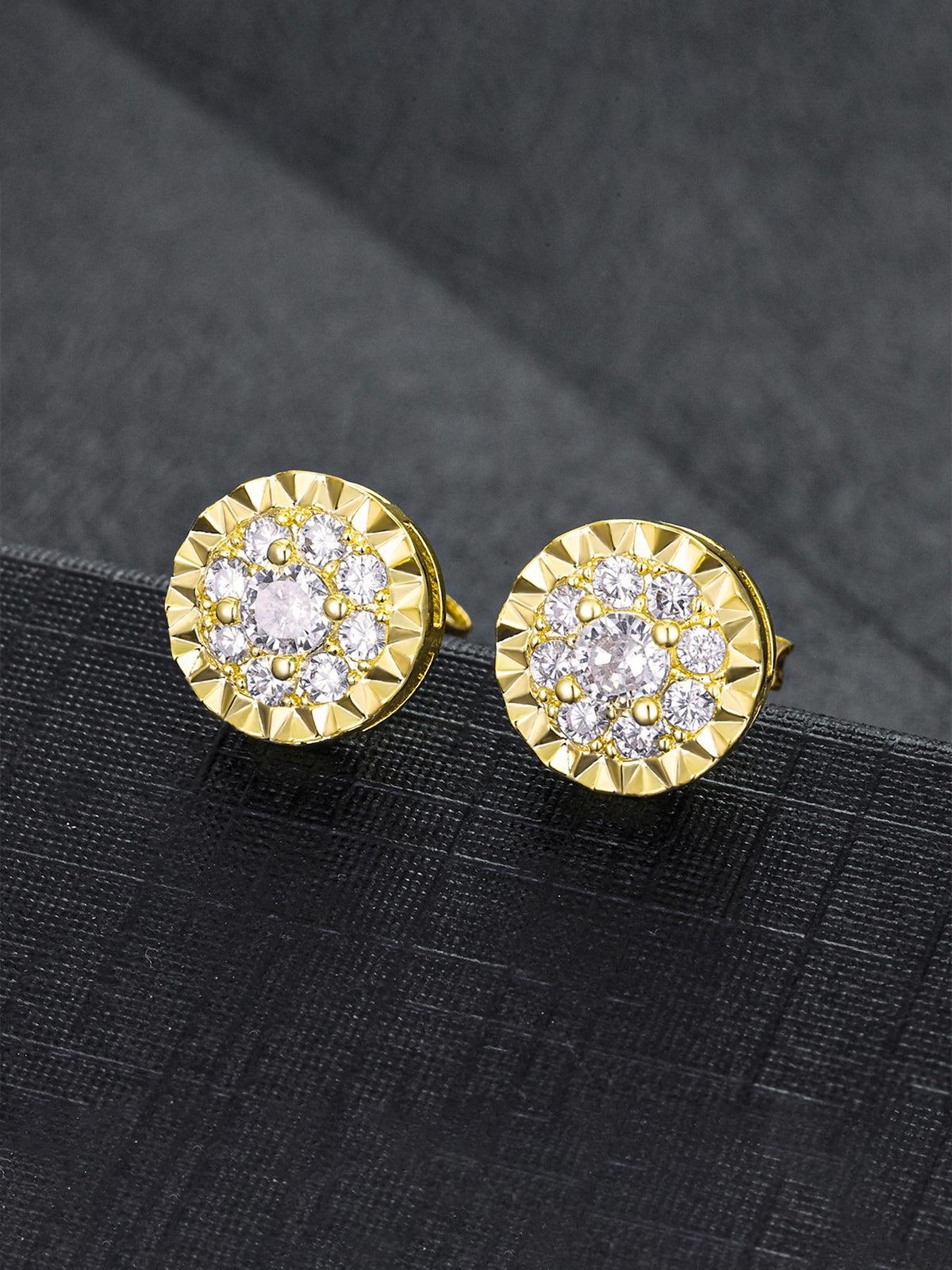 Classic Round CZ Stud Earring Set