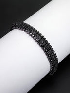 9MM Faceted Snake Bracelet
