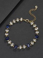 9mm Blue Baguette Bracelet