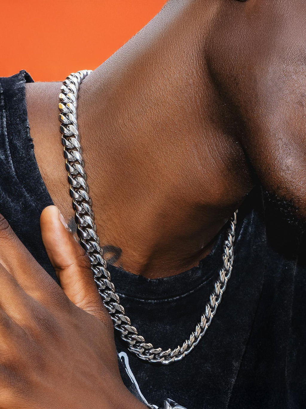 8MM Stainless Steel Cuban Link Necklace