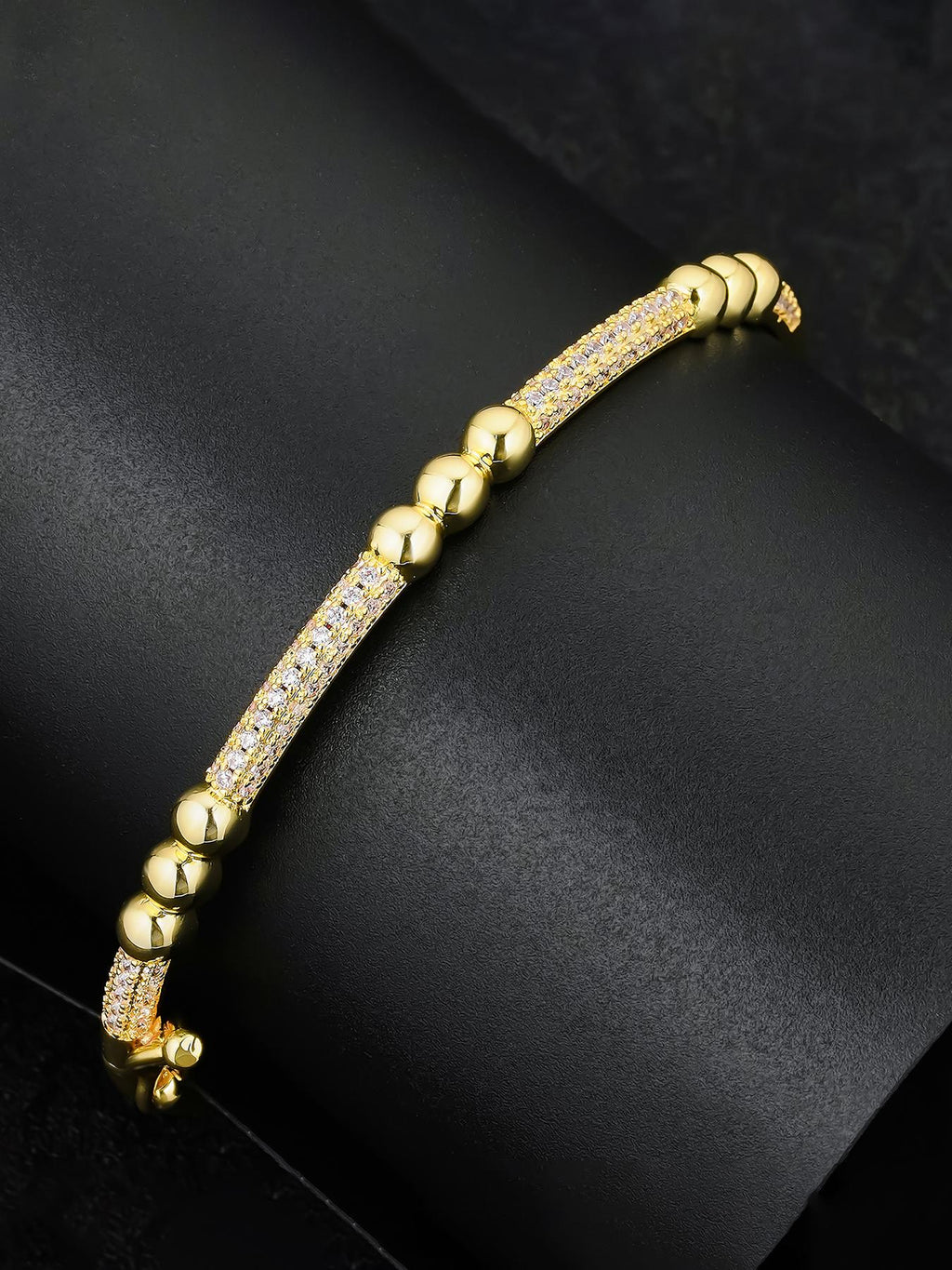 Iced Heart Tennis Bracelet