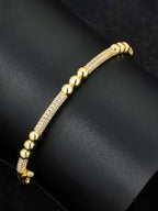 Iced Heart Tennis Bracelet
