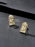 Relief Face Stud Earrings