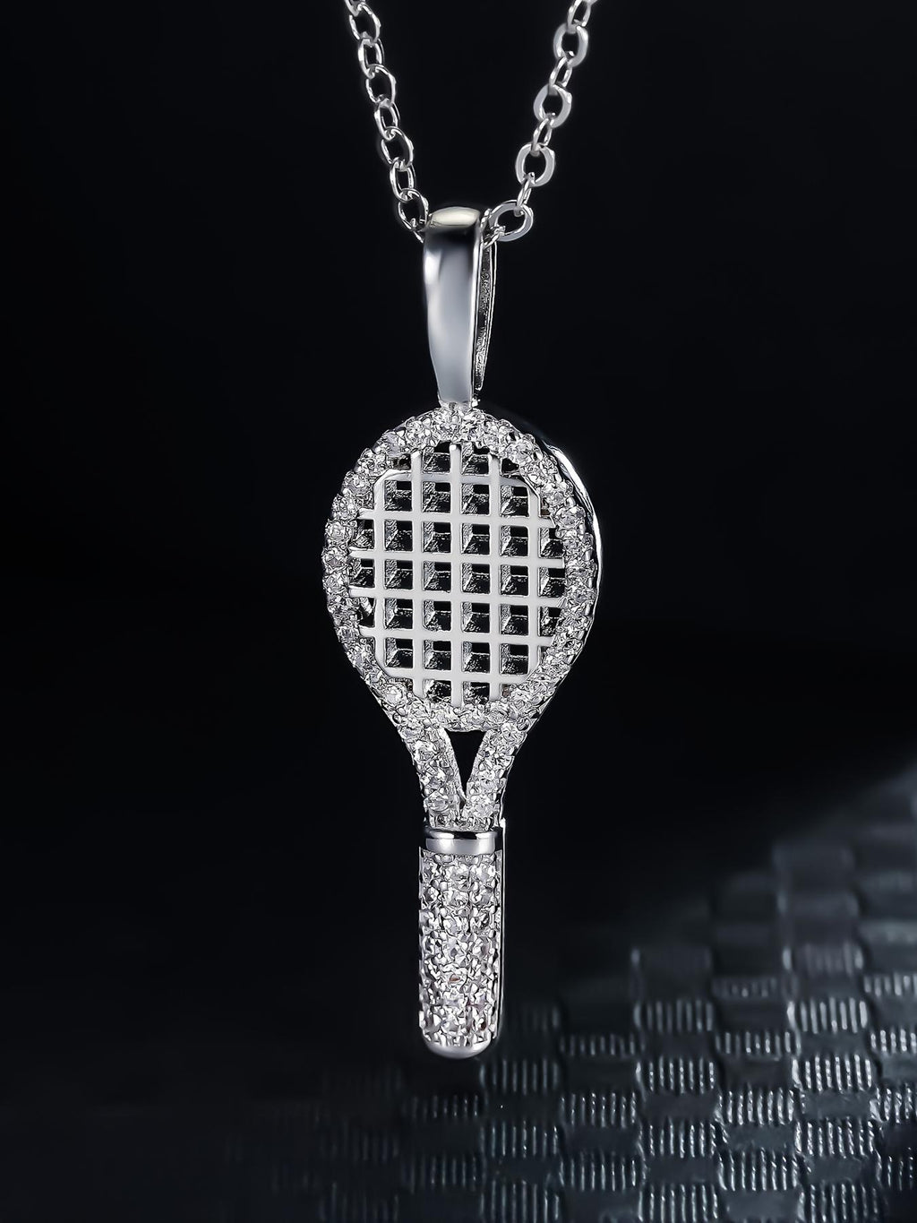 3D Tennis Racket Pendant