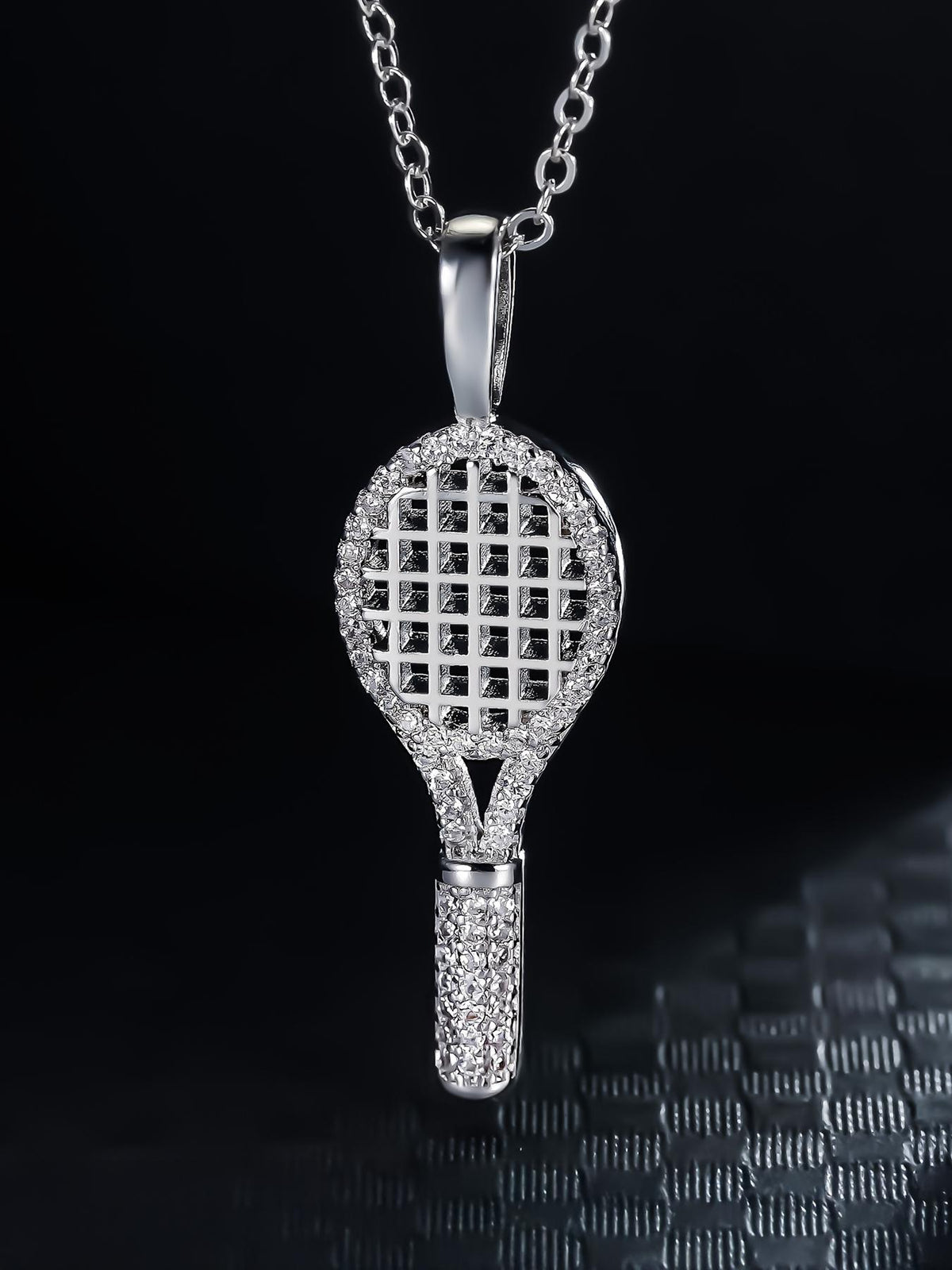 3D Tennis Racket Pendant