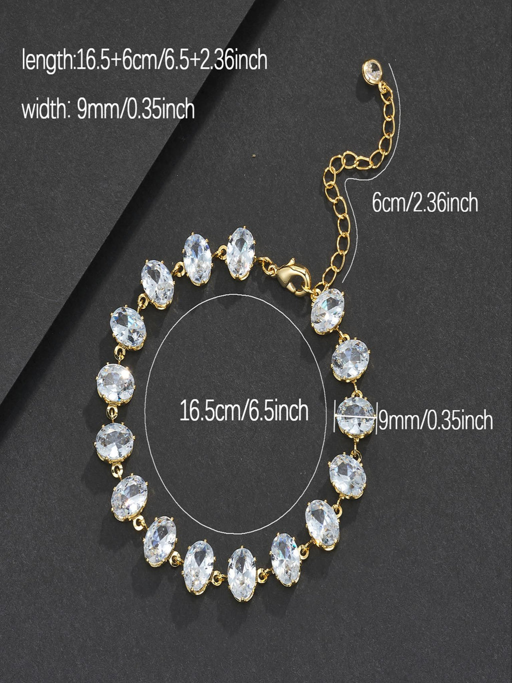 9mm Candy Oval CZ Bracelet
