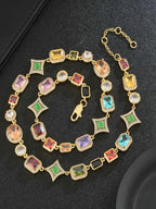 Vintage Color CZ Chain