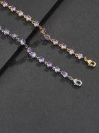 4mm Purple Gemstone Bracelet