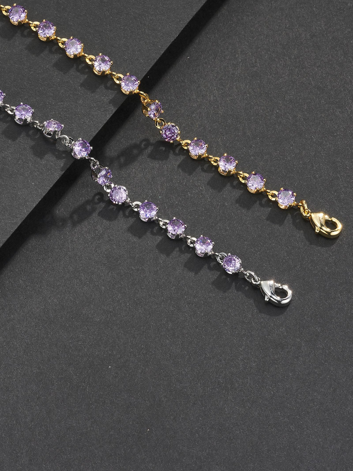 4mm Purple Gemstone Bracelet