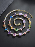 10mm Colored Stone Tennis Chain