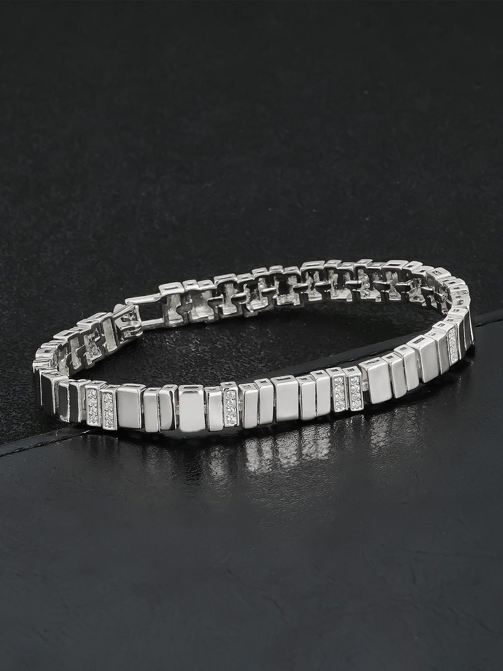Minimal Cube CZ Bracelet