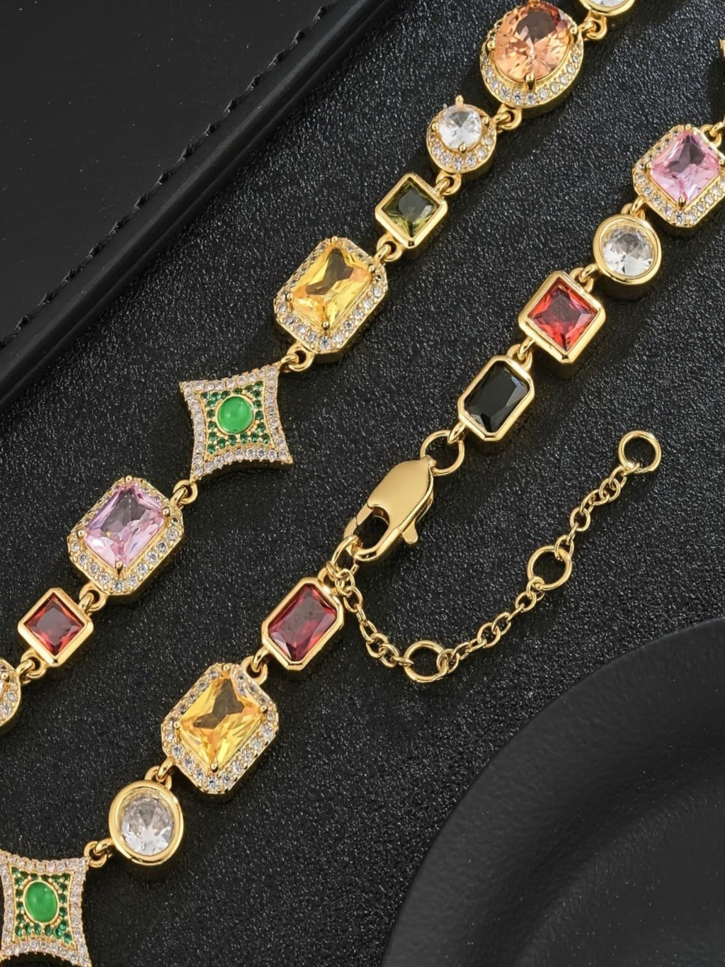 Vintage Color CZ Chain