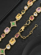 Vintage Color CZ Chain