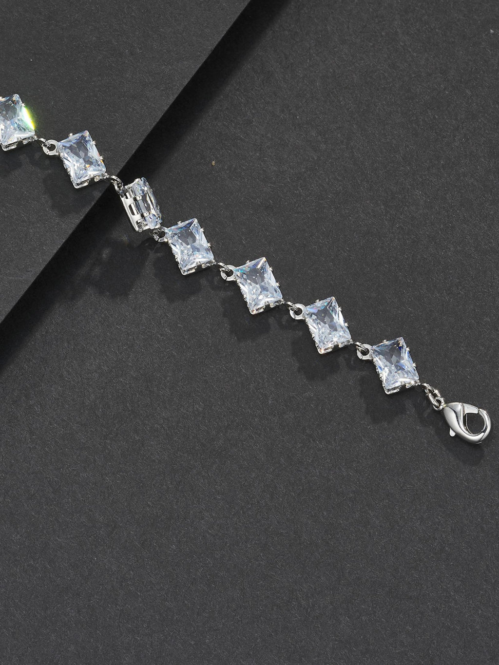 8mm Rhomboid CZ Bracelet