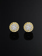 Classic Round CZ Stud Earring Set