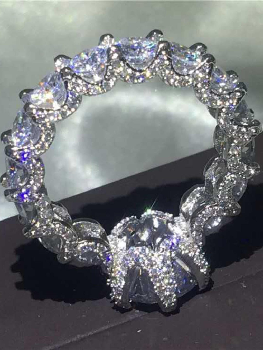 Prong Ice Crown Ring