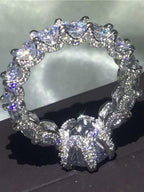 Prong Ice Crown Ring