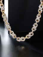 Iced Infinity CZ Cuban Link Necklace