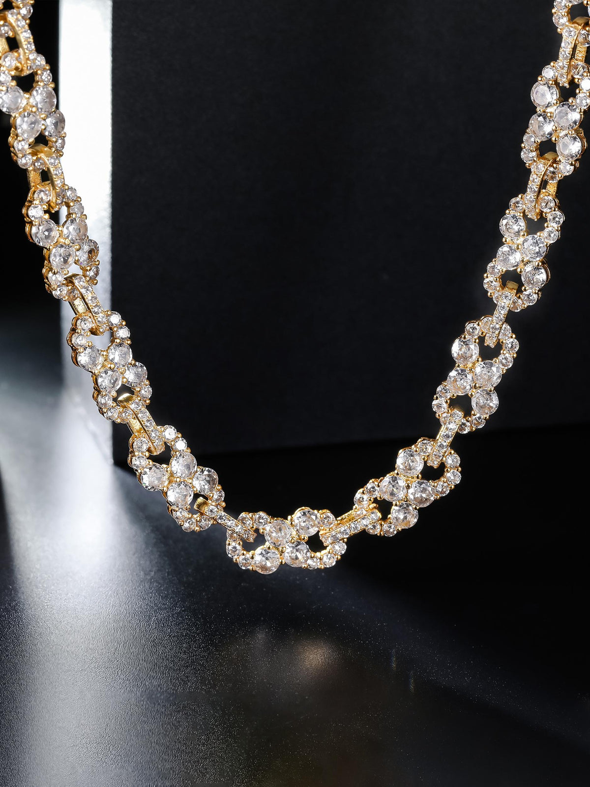 Iced Infinity CZ Cuban Link Necklace