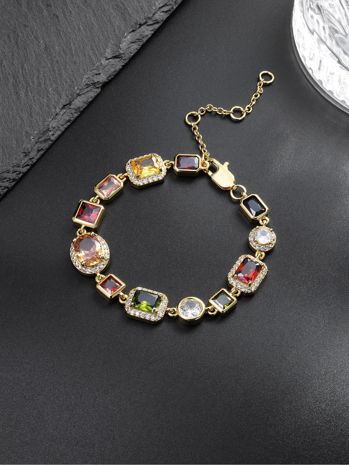 10mm Multicolor Gemstone Bracelet