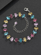 7mm Multicolor Gemstone Bracelet