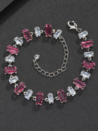 9mm Red Baguette Bracelet