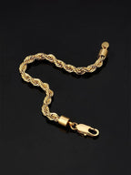 6mm Twisted Rope Chain Bracelet